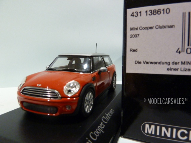 strottenhoofd Liever formeel Mini Cooper Clubman Chili Red 1:43 431138610 MINICHAMPS schaalmodel /  miniatuur Te koop