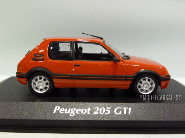 magnifiek onder beweging Peugeot 205 GTi Red 1:43 940112300 MAXICHAMPS schaalmodel / miniatuur Te  koop