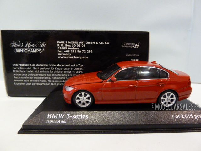 verdieping Verslijten Confronteren BMW 3 serie (e90) Japan Red 1:43 431024100 MINICHAMPS schaalmodel /  miniatuur Te koop