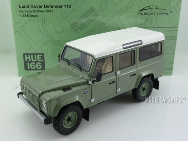 Morse code plafond klap Land Rover Defender 110 Heritage Edition Green 1:18 ALM810307 ALMOST REAL  schaalmodel / miniatuur Te koop
