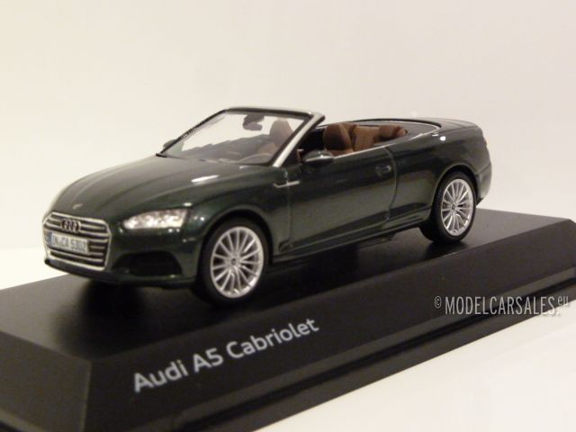 Audi A5 Cabriolet Gotland Green Metallic 1:43 5011705333 SPARK schaalmodel miniatuur Te koop